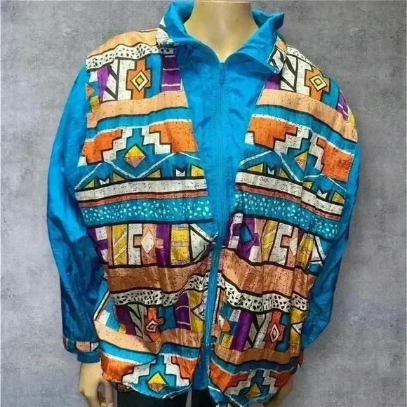Laura Katherine windbreaker women’s vintage 80’s jacket size L - Picture 2 of 15
